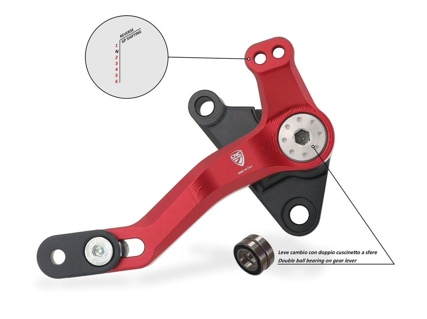 PEC06 - CNC RACING Ducati Multistrada V4 / V4S / Pikes Peak (2021+) Gear Lever "Slide" – Accessories in the Factory Racing Motorcycle Aftermarket Accessories and Parts Online Shop