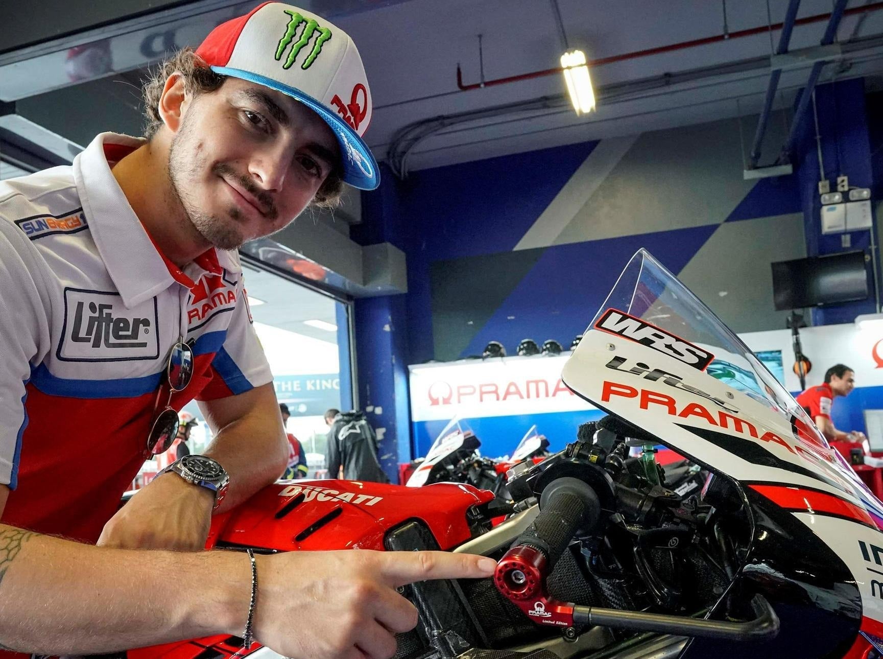 PLM01PR - CNC RACING Aprilia RSV / Tuono Racing Brake Lever Guard (Pramac edition; including adapter) – Accessories in the Factory Racing Motorcycle Aftermarket Accessories and Parts Online Shop