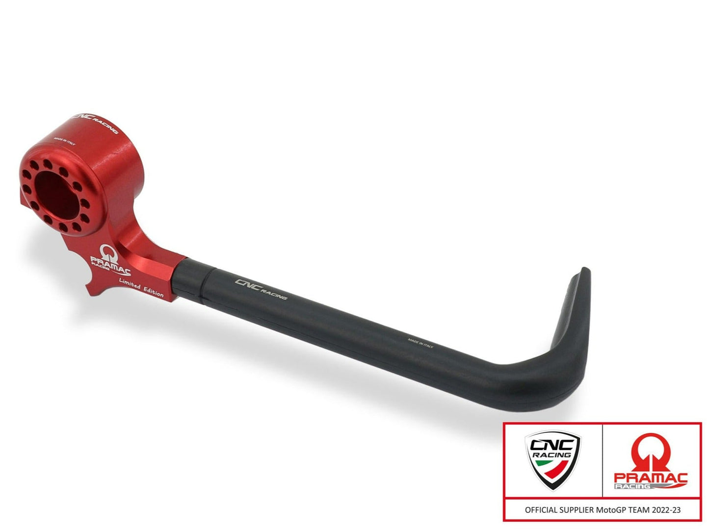 PLM01PR - CNC RACING Yamaha Racing Brake Lever Guard (Pramac edition; including adapter) – Accessories in the Factory Racing Motorcycle Aftermarket Accessories and Parts Online Shop