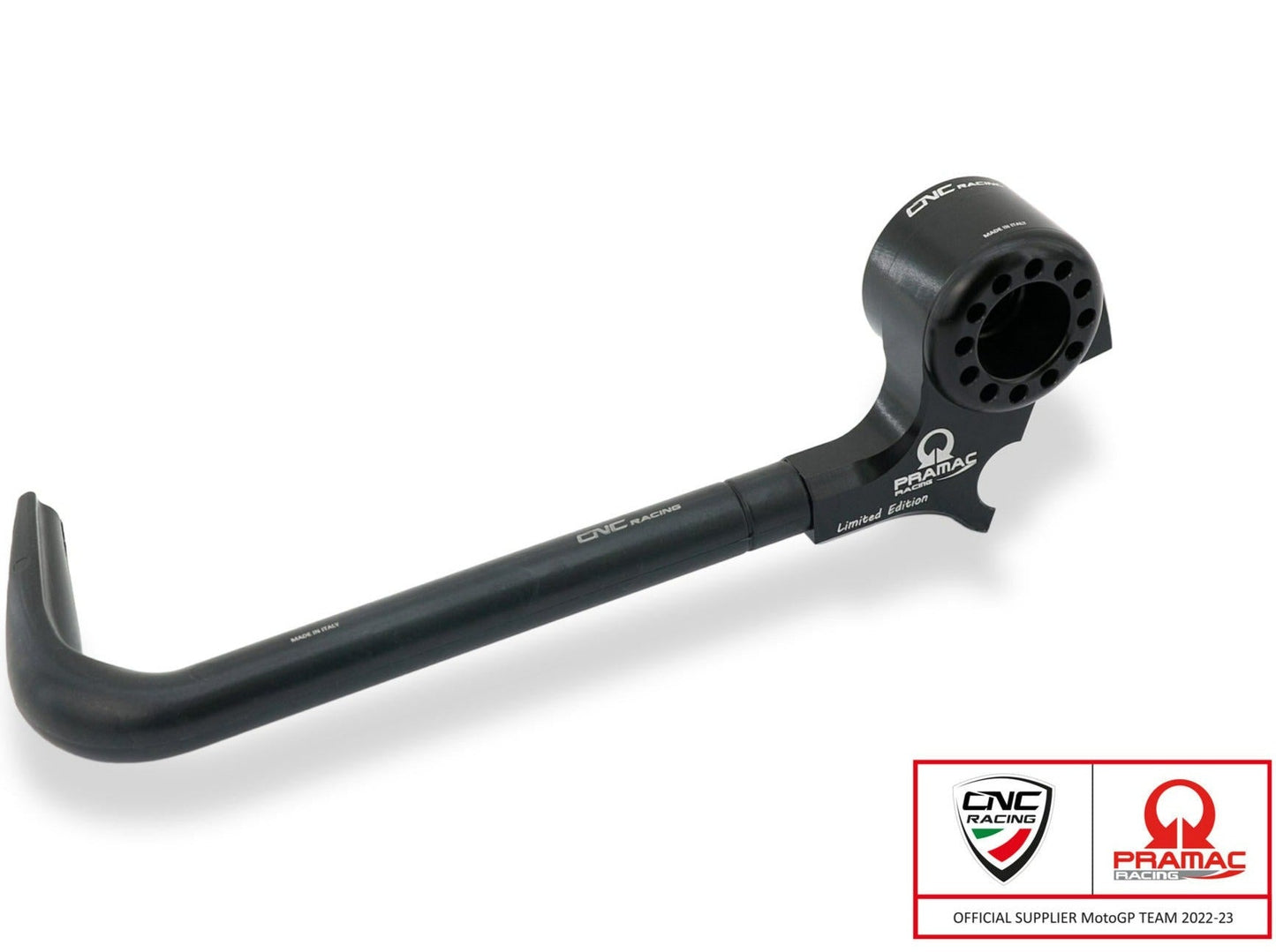 PLM02PR - CNC RACING Ducati Monster 950 / Streetfighter V2 (2021+) Racing Clutch Lever Guard (Pramac edition; including adapter) – Accessories in the Factory Racing Motorcycle Aftermarket Accessories and Parts Online Shop