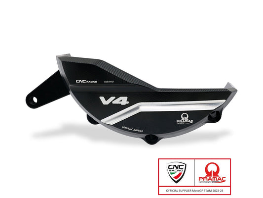 PR319PR - CNC RACING Ducati Multistrada V4 (2021+) Generator Cover Protector (Pramac edition) – Accessories in the Factory Racing Motorcycle Aftermarket Accessories and Parts Online Shop