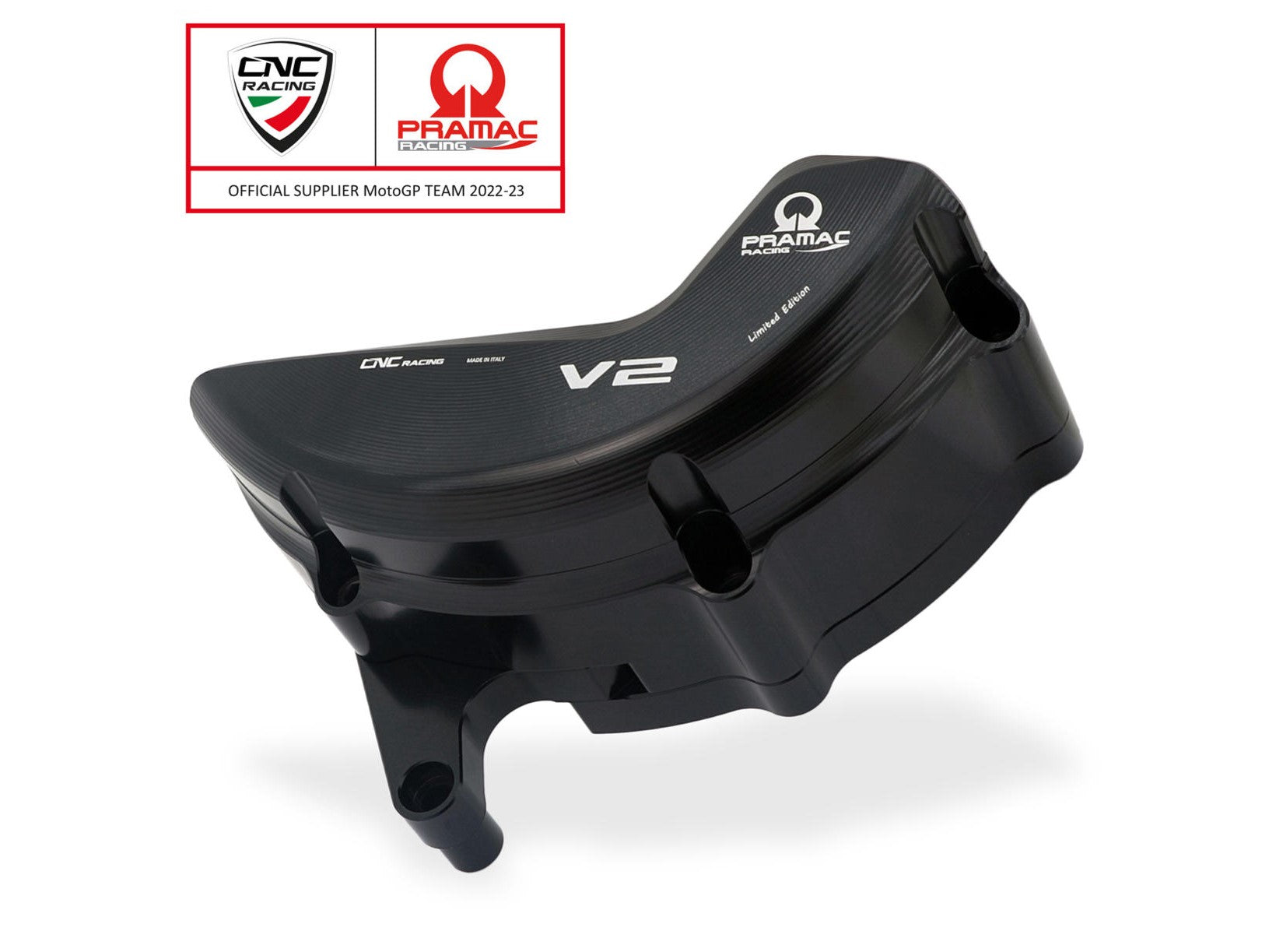 PR323PR - CNC RACING Ducati Streetfighter V2 (2022+) Generator Cover Protector (Pramac edition) – Accessories in the Factory Racing Motorcycle Aftermarket Accessories and Parts Online Shop