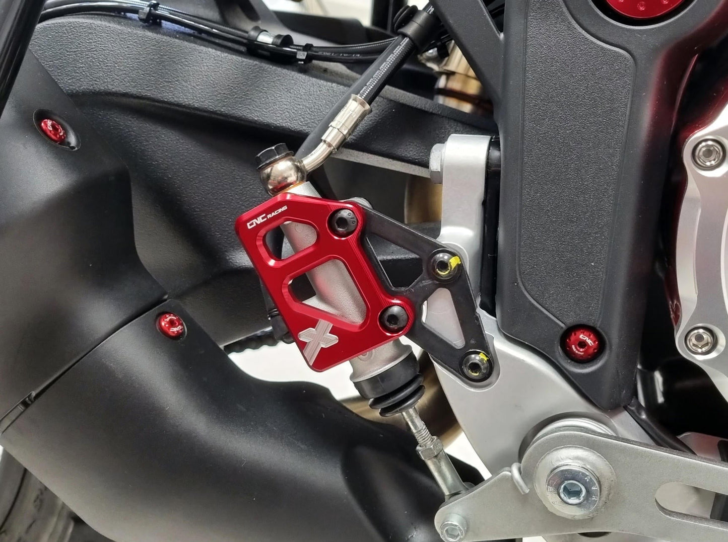PR324 - CNC RACING Ducati DesertX (2022+) Rear Brake Master Cylinder Protector – Accessories in the Factory Racing Motorcycle Aftermarket Accessories and Parts Online Shop