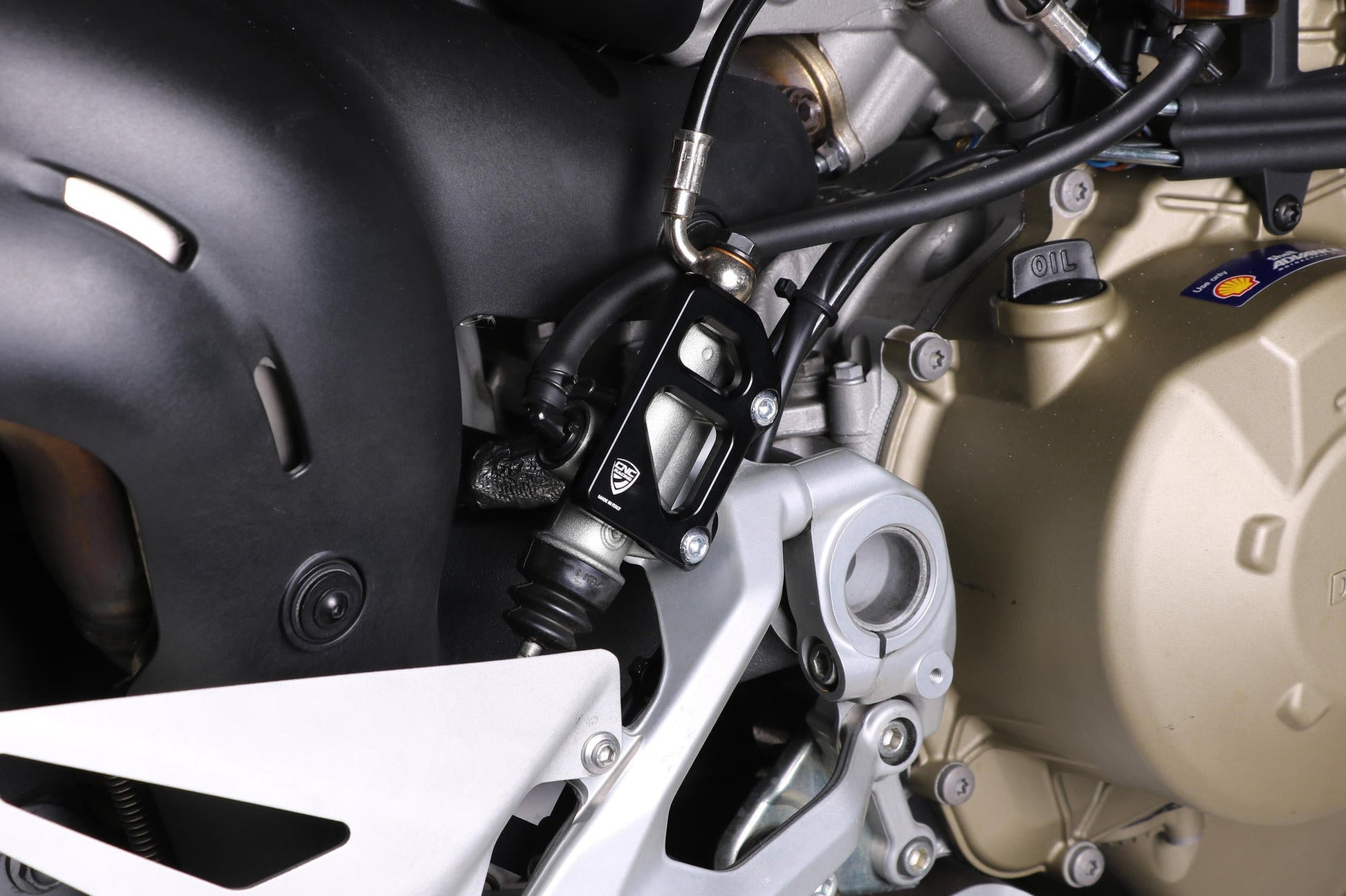 PR325 - CNC RACING Ducati / Moto Guzzi Rear Brake Master Cylinder Protector (for OEM rearset) – Accessories in the Factory Racing Motorcycle Aftermarket Accessories and Parts Online Shop