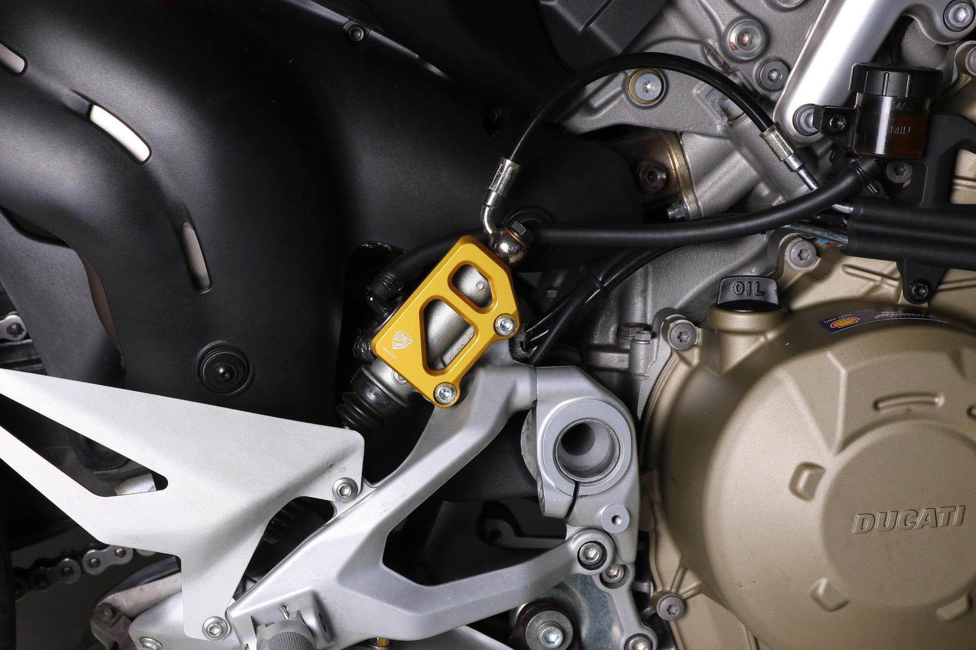PR325 - CNC RACING Ducati / Moto Guzzi Rear Brake Master Cylinder Protector (for OEM rearset) – Accessories in the Factory Racing Motorcycle Aftermarket Accessories and Parts Online Shop