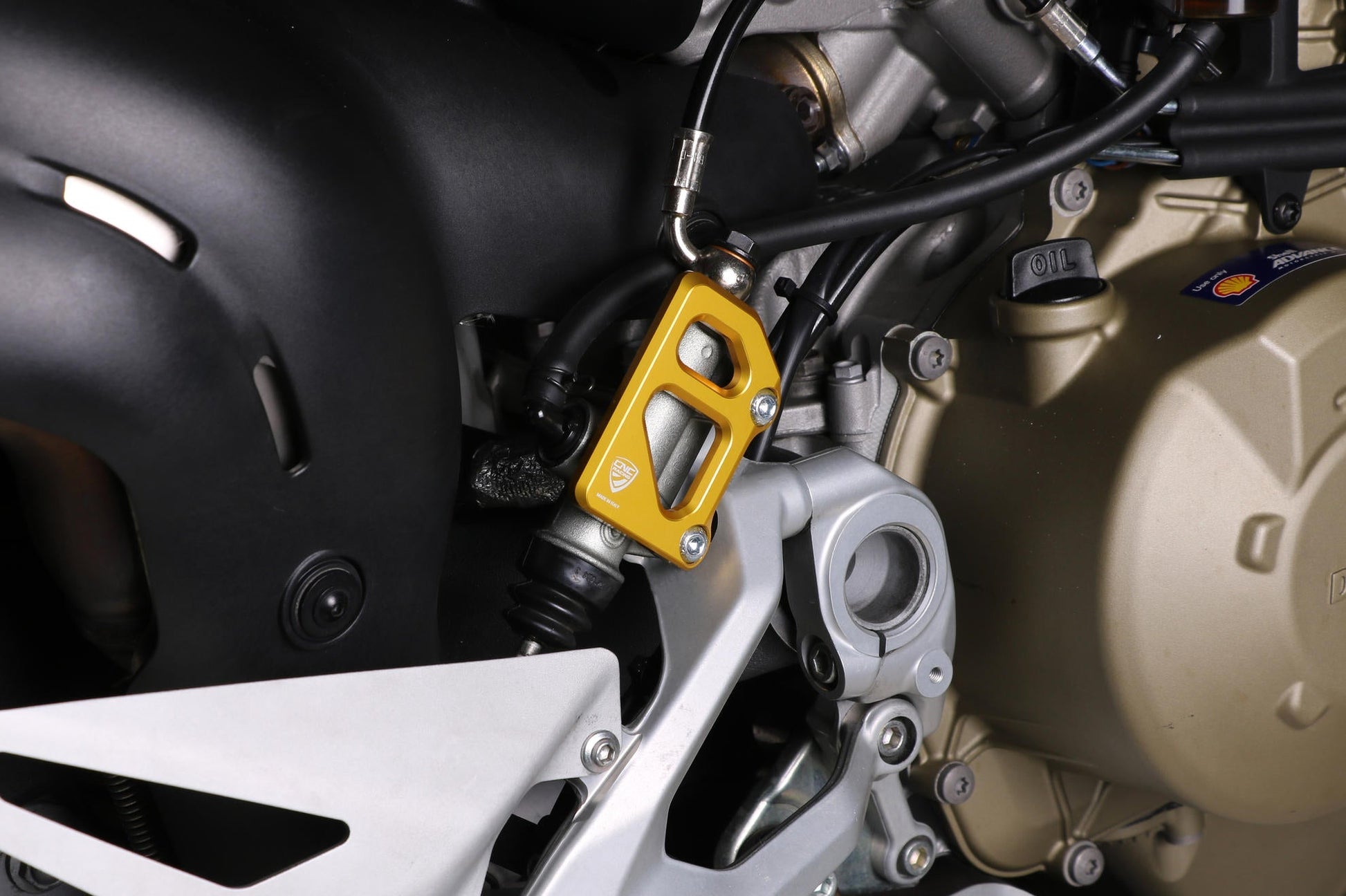 PR325 - CNC RACING Ducati / Moto Guzzi Rear Brake Master Cylinder Protector (for OEM rearset) – Accessories in the Factory Racing Motorcycle Aftermarket Accessories and Parts Online Shop