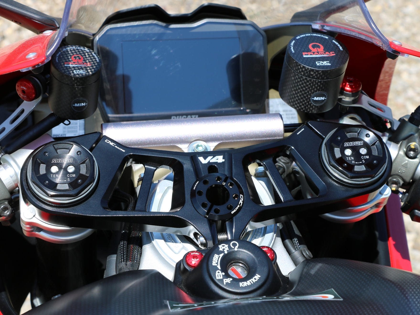 PST15 - CNC RACING Ducati Panigale V4 (18/24) Triple Clamps Top Plate – Accessories in the Factory Racing Motorcycle Aftermarket Accessories and Parts Online Shop