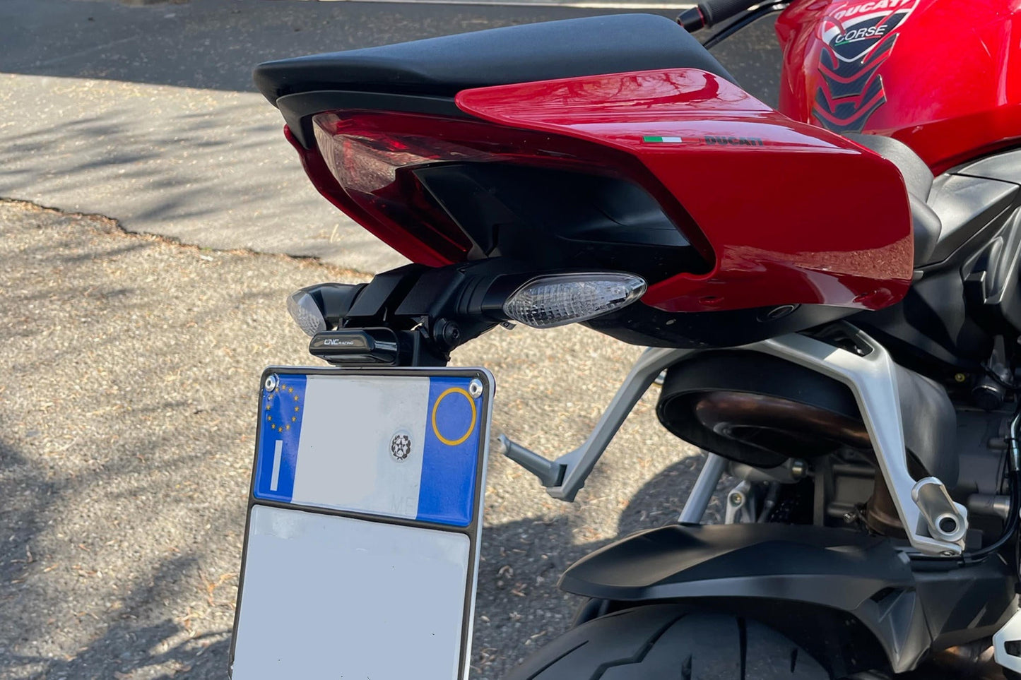 PT158 - CNC RACING Ducati Panigale V2 / V4 / Streetfighter (18/24) Adjustable LED License Plate Holder – Accessories in the Factory Racing Motorcycle Aftermarket Accessories and Parts Online Shop