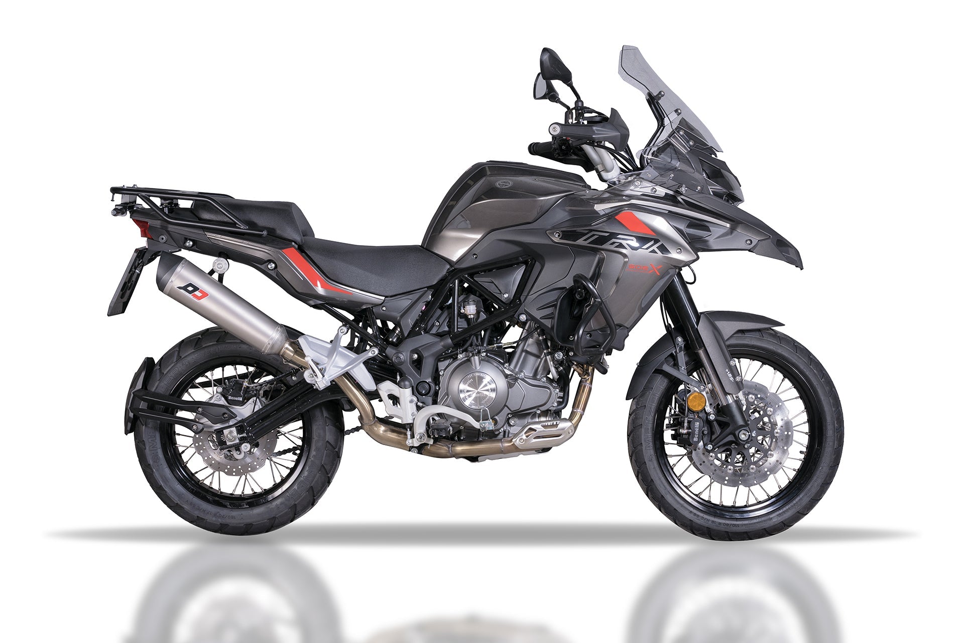 QD EXHAUST Benelli TRK 502X (2017+) Slip-on Exhaust "Tronco-Cono" (EU homologated) – Accessories in the 2WheelsHero Motorcycle Aftermarket Accessories and Parts Online Shop