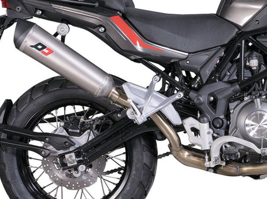 QD EXHAUST Benelli TRK 502X (2017+) Slip-on Exhaust "Tronco-Cono" (EU homologated) – Accessories in the 2WheelsHero Motorcycle Aftermarket Accessories and Parts Online Shop