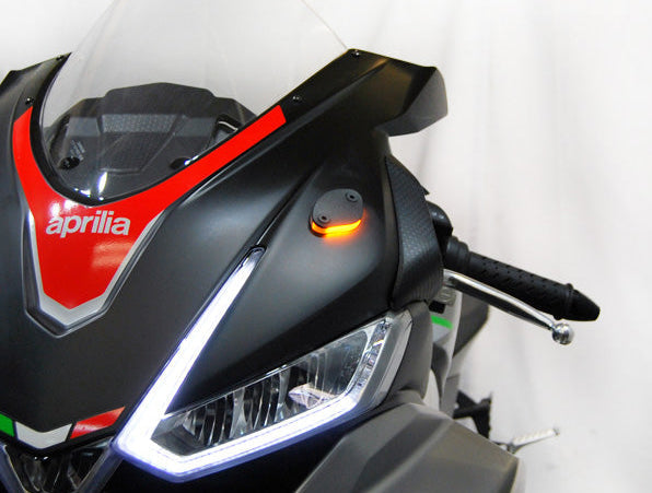 NEW RAGE CYCLES Aprilia RSV4 (2021+) LED Mirror Block-off Turn Signals