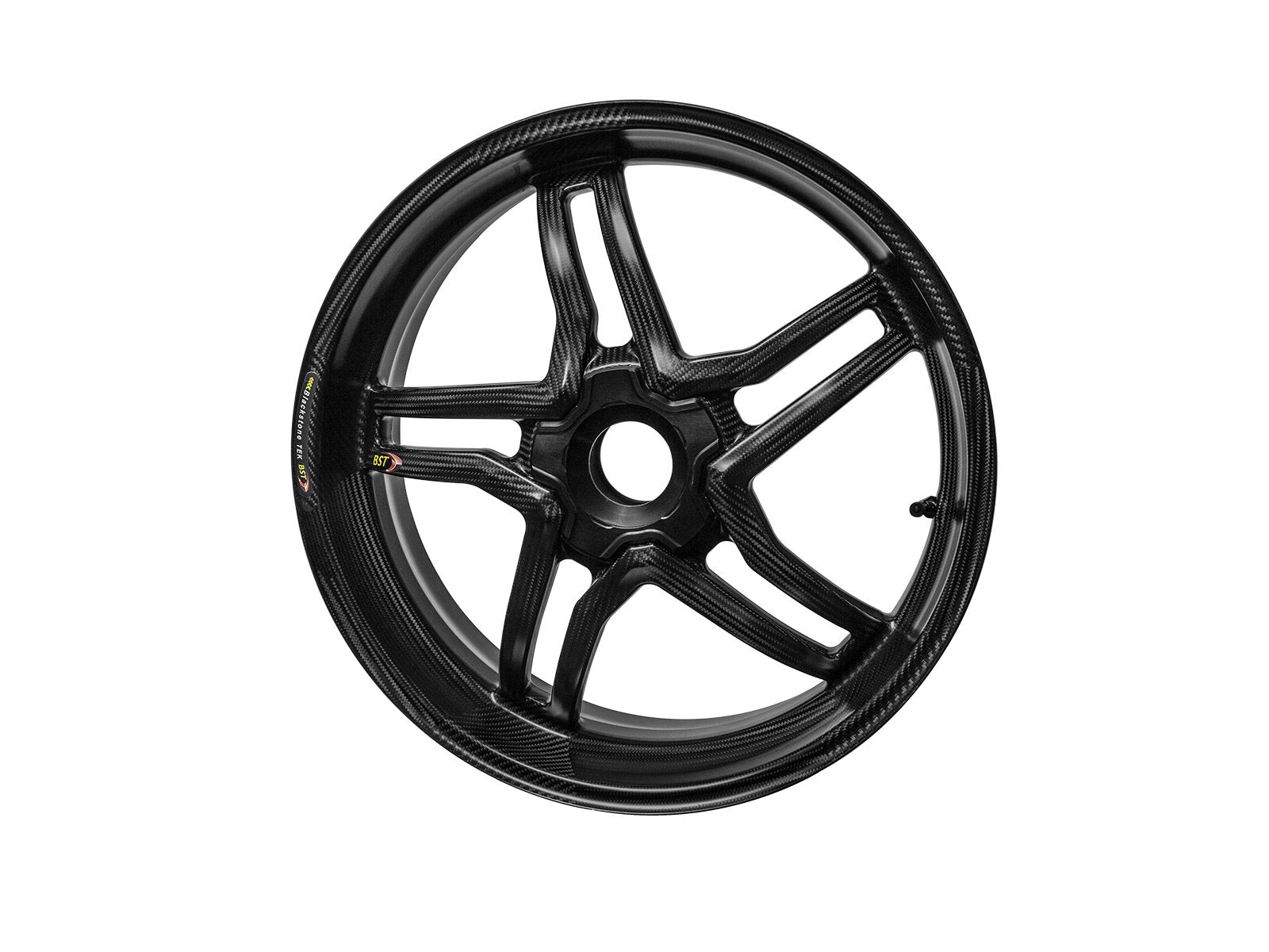 BST BMW S1000R / S1000RR Carbon Wheel "Rapid TEK" (conventional rear, 5 slanted spokes, black hubs) – Accessories in the 2WheelsHero Motorcycle Aftermarket Accessories and Parts Online Shop