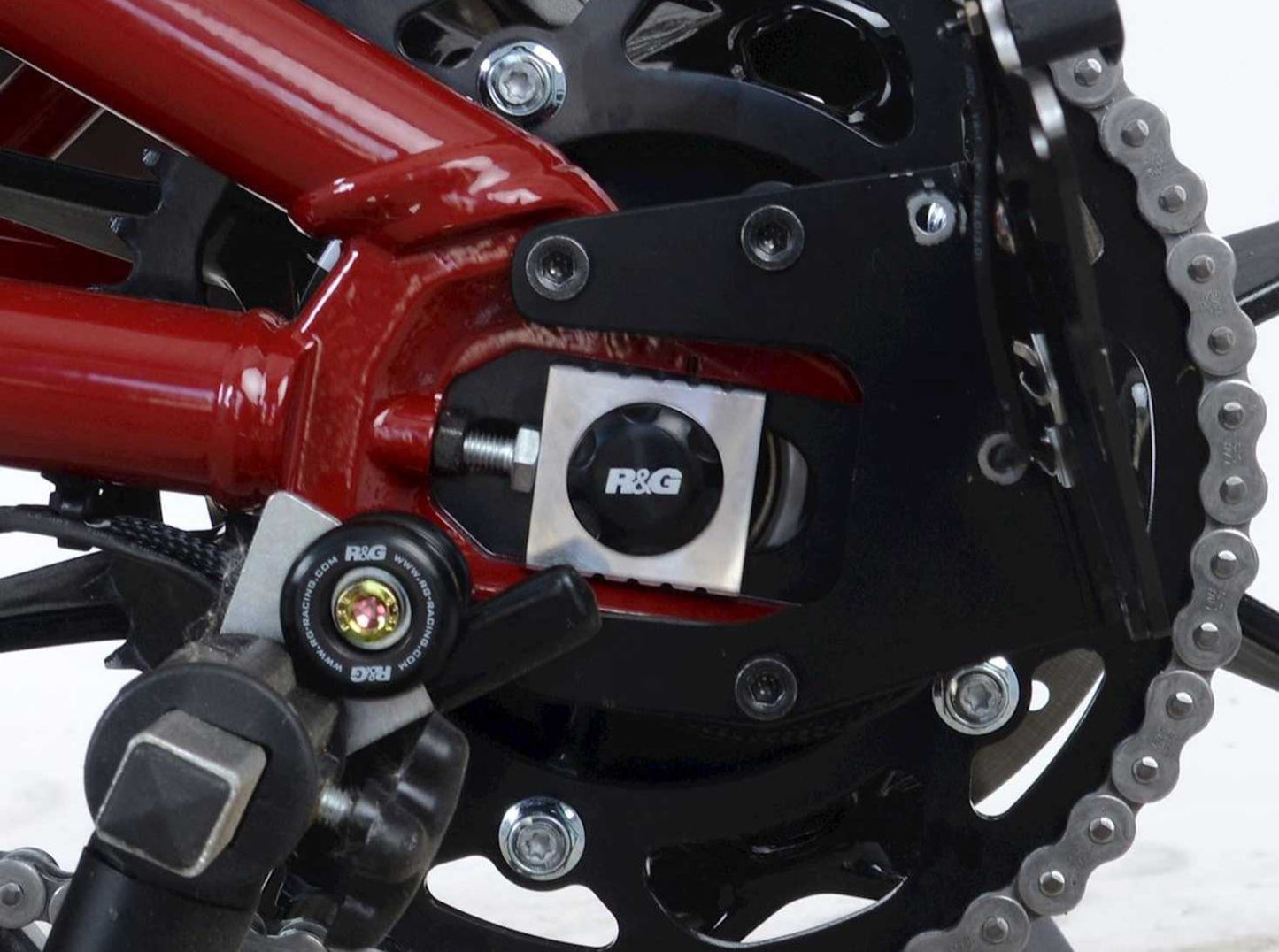 SBP0011 - R&G RACING Indian FTR 1200 (2019+) Swingarm Spindle Blanking Plate (left)