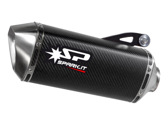 SPARK GDU0831S Ducati Monster 821 (14/17) Exhaust Silencer "Force" (carbon; for SPARK pipe)