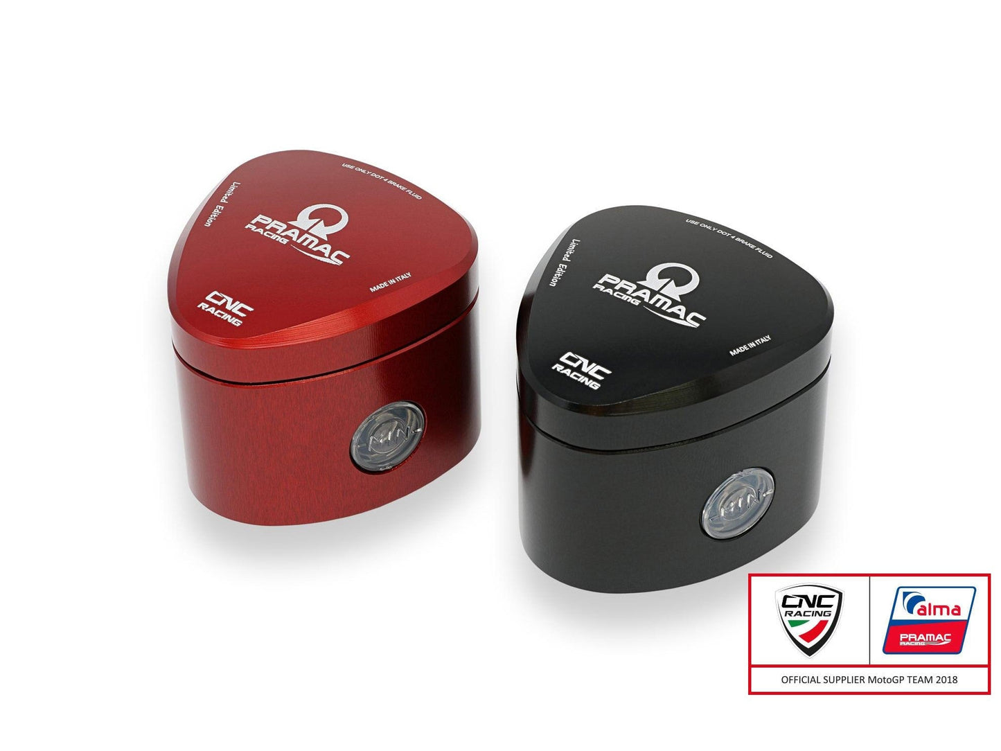 SE501PR - CNC RACING Universal 25 ml Front Brake Fluid Reservoir "Rebel" (Pramac Racing edition)