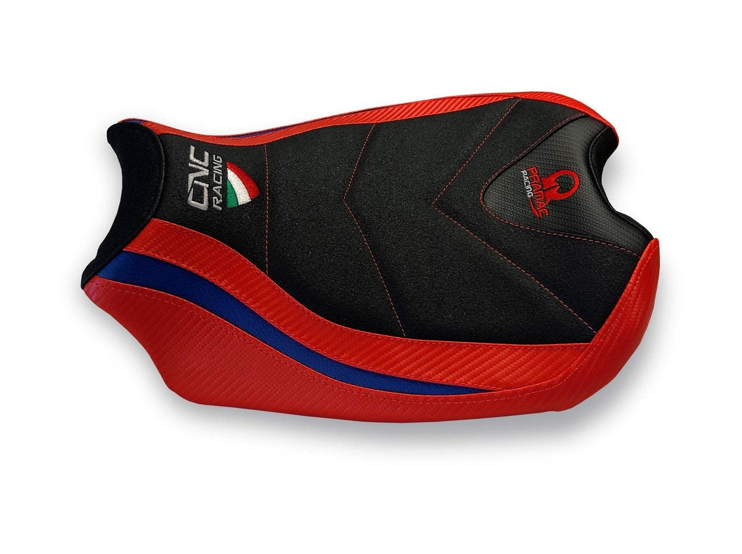 SLD01PR - CNC RACING Ducati Panigale V4 (18/24) Ultragrip Seat Cover (Pramac edition) – Accessories in the Factory Racing Motorcycle Aftermarket Accessories and Parts Online Shop