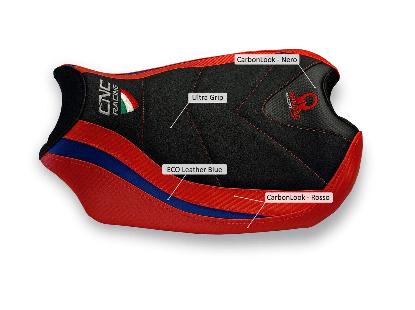 SLD02PR - CNC RACING Ducati Streetfighter V4 Ultragrip Seat Cover (Pramac edition) – Accessories in the Factory Racing Motorcycle Aftermarket Accessories and Parts Online Shop