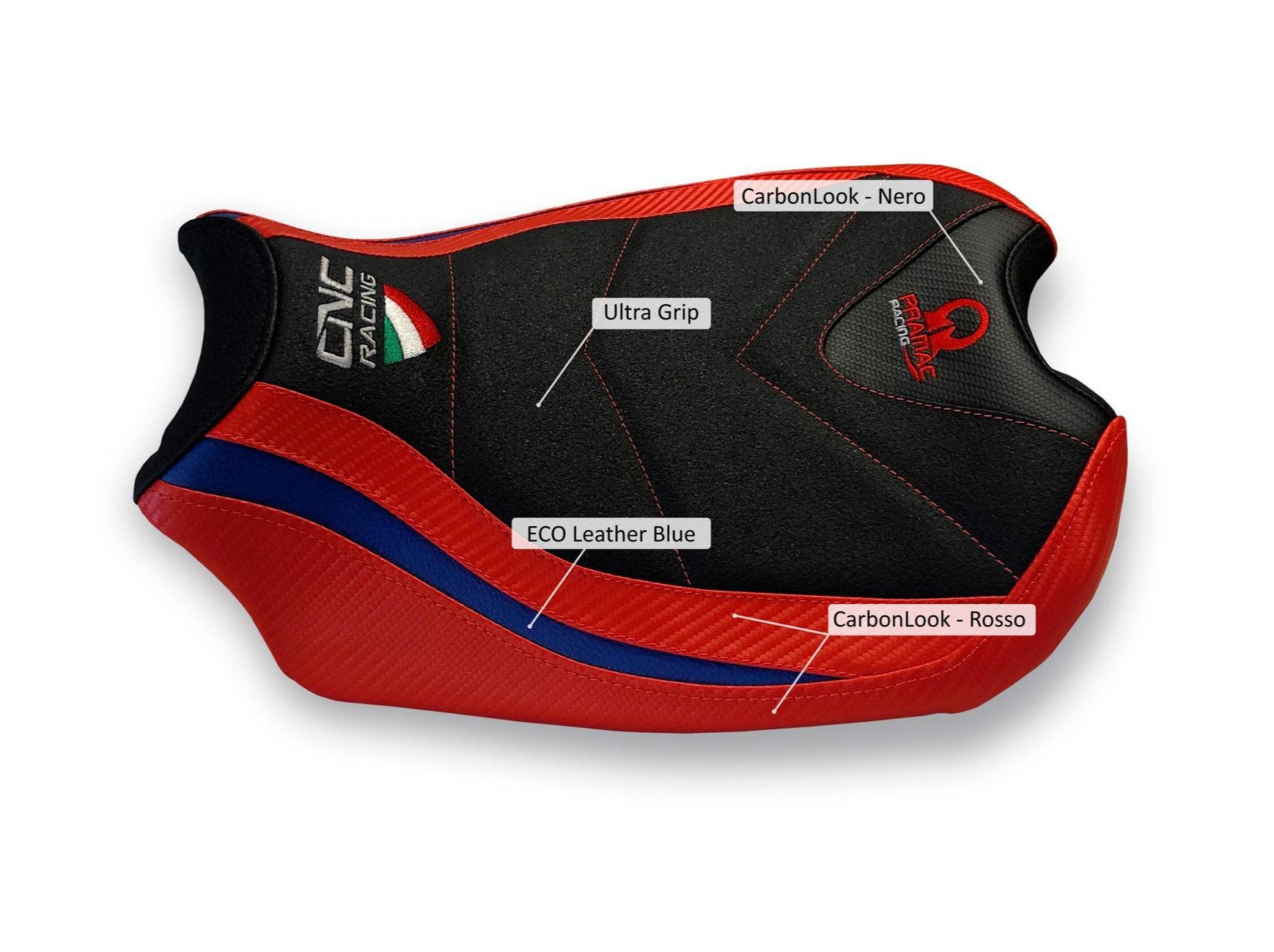 SLD03PR - CNC RACING Ducati Panigale V2 (20/24) Ultragrip Seat Cover (Pramac edition) – Accessories in the Factory Racing Motorcycle Aftermarket Accessories and Parts Online Shop