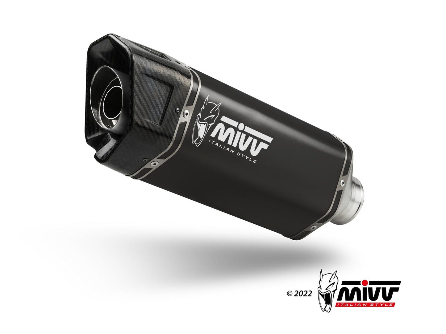 MIVV O.011 KYMCO AK 550 ( 2021+ ) Slip-on Exhaust "SR-1" (black; approved) – Accessories in the 2WheelsHero Motorcycle Aftermarket Accessories and Parts Online Shop