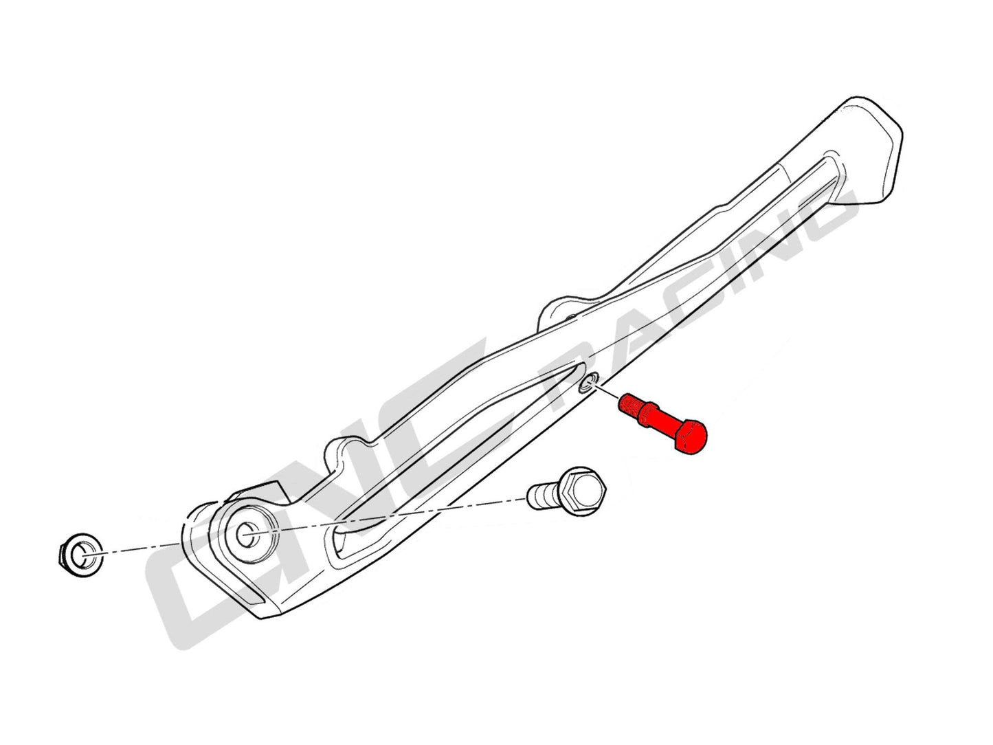 STA01 - CNC RACING Ducati Panigale V4 / Streetfighter V4 (18/24) Side Stand Pin – Accessories in the Factory Racing Motorcycle Aftermarket Accessories and Parts Online Shop