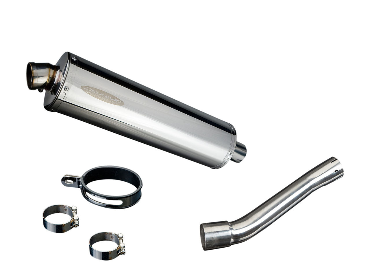 DELKEVIC Honda CBR250R Full Exhaust System with Stubby 18" Silencer