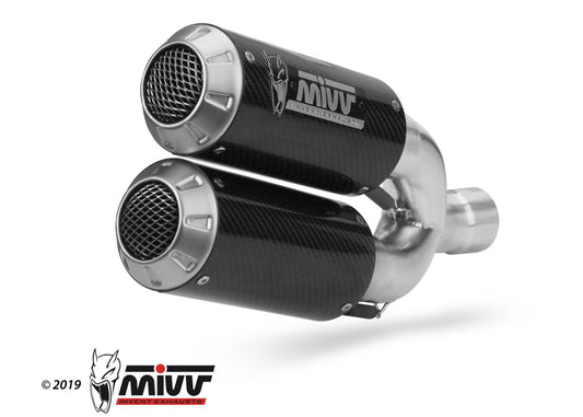 MIVV D.042 Ducati Monster 821 (18/20) Dual Slip-on Exhaust "MK3" (carbon; not approved) – Accessories in the 2WheelsHero Motorcycle Aftermarket Accessories and Parts Online Shop