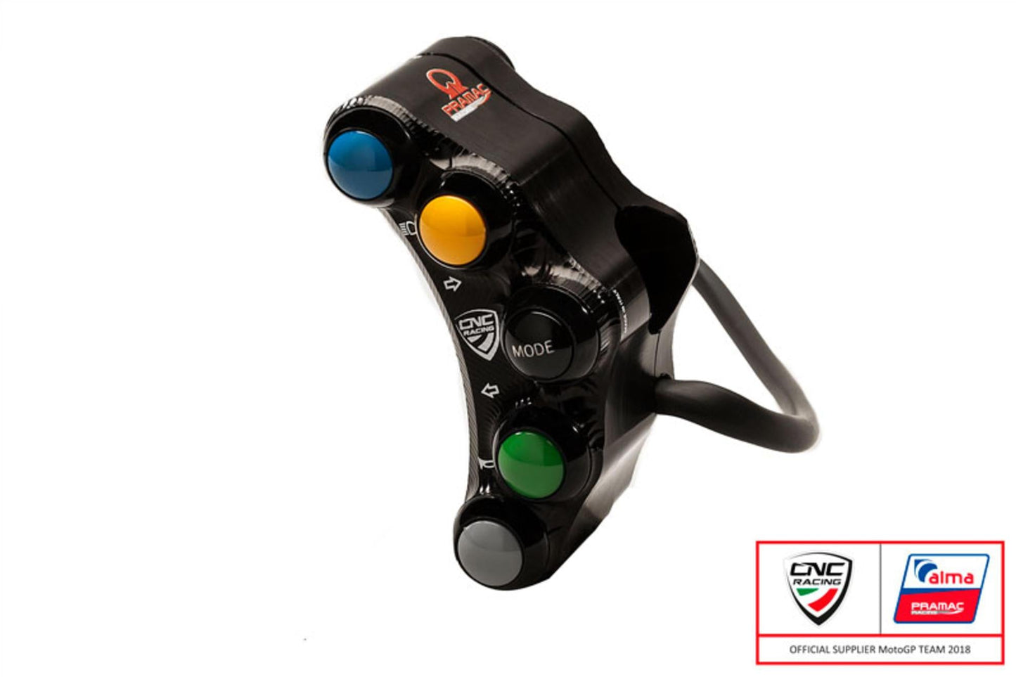 SWD01PR - CNC RACING Ducati 7 Buttons Left Handlebar Switch (street; Pramac edition) – Accessories in the Factory Racing Motorcycle Aftermarket Accessories and Parts Online Shop