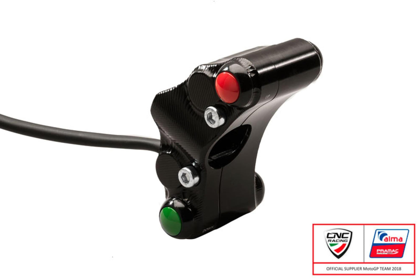 SWD01PR - CNC RACING Ducati 7 Buttons Left Handlebar Switch (street; Pramac edition) – Accessories in the Factory Racing Motorcycle Aftermarket Accessories and Parts Online Shop