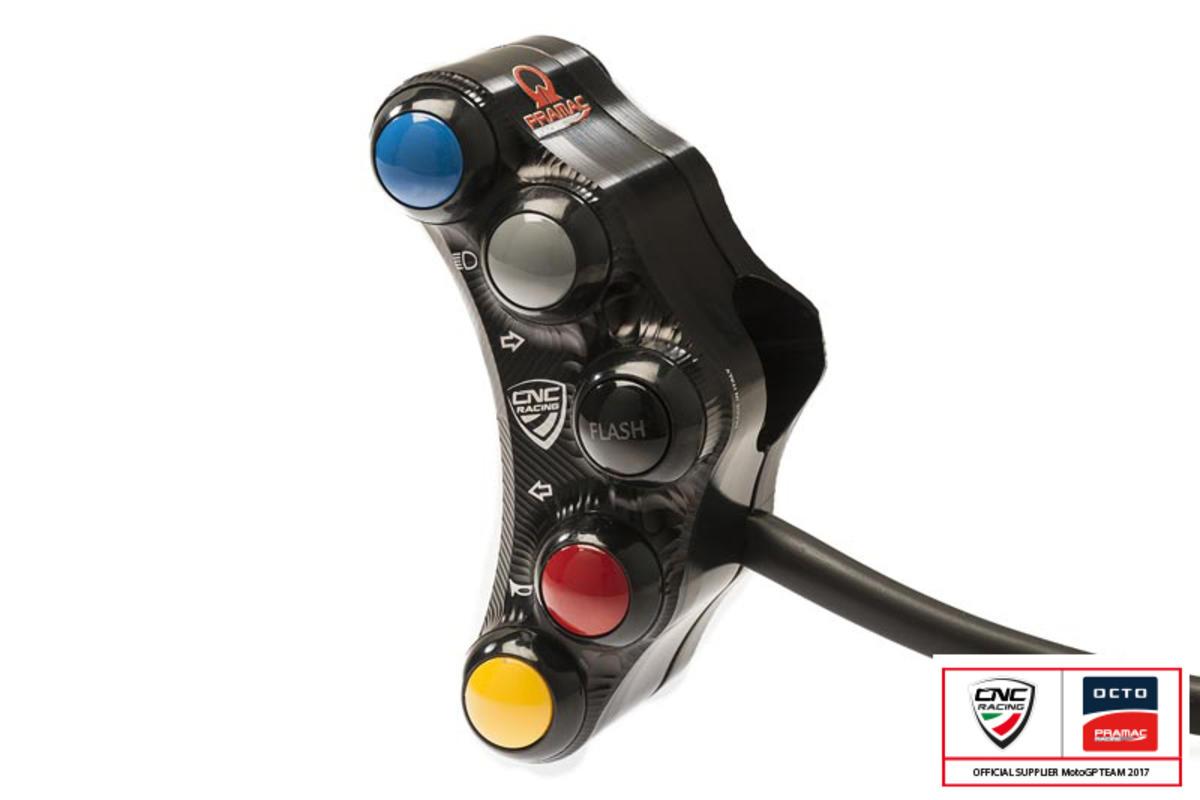 SWD08PR - CNC RACING Ducati Superbike 1098/1198/848 7 Buttons Left Handlebar Switch (street; Pramac edition) – Accessories in the Factory Racing Motorcycle Aftermarket Accessories and Parts Online Shop