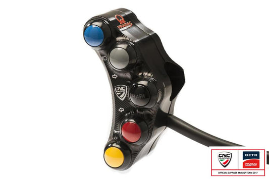 SWD08PR - CNC RACING Ducati Superbike 1098/1198/848 7 Buttons Left Handlebar Switch (street; Pramac edition) – Accessories in the Factory Racing Motorcycle Aftermarket Accessories and Parts Online Shop