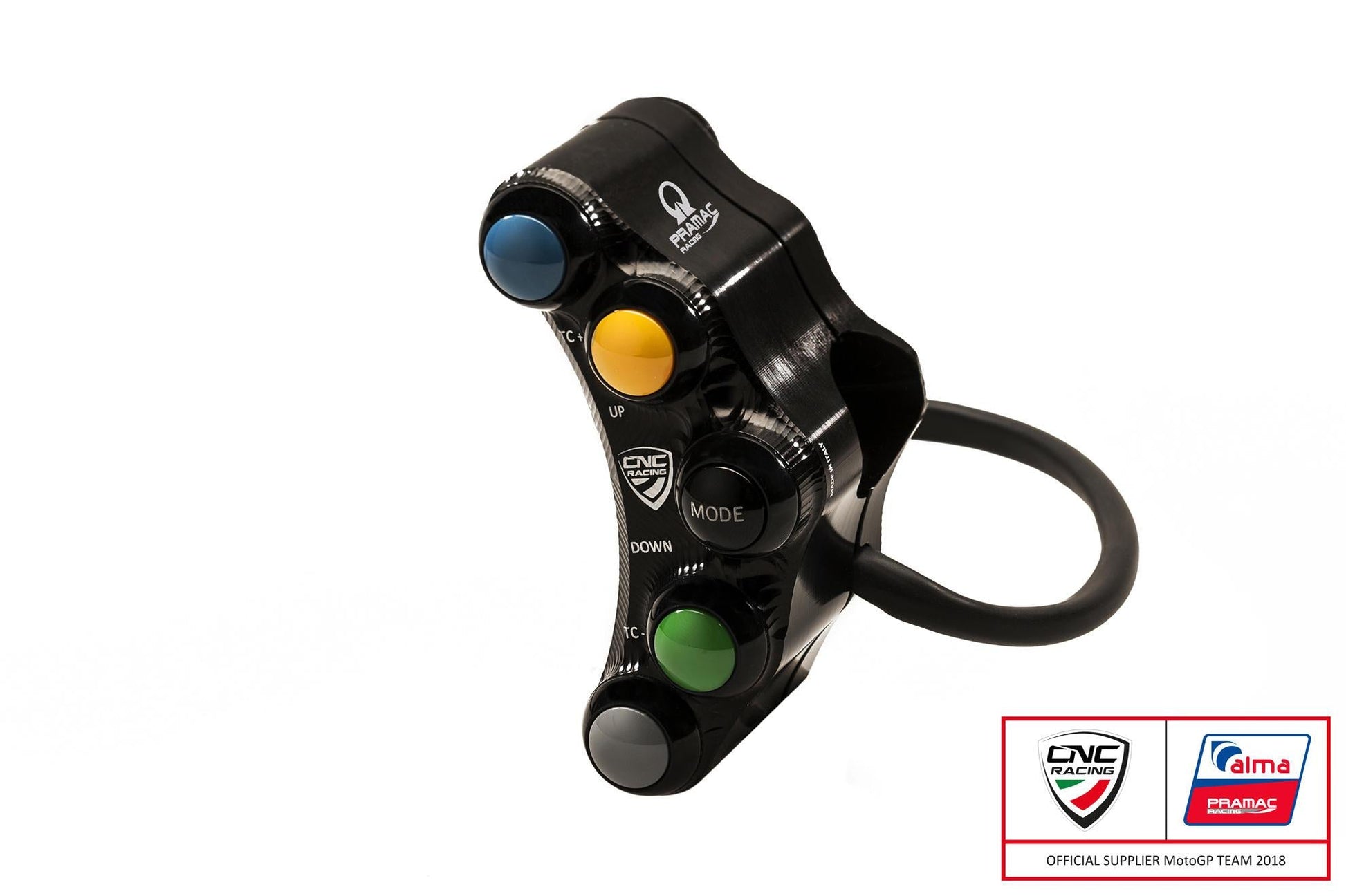 SWD12PR - CNC RACING Ducati Panigale V4 (18/24) 7 Buttons Left Handlebar Switch (racing; Pramac edition) – Accessories in the Factory Racing Motorcycle Aftermarket Accessories and Parts Online Shop