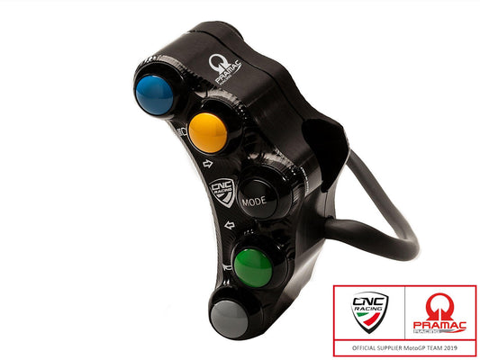 SWD13PR - CNC RACING Ducati Panigale V4 / Streetfighter V4 (18/24) 8 Buttons Left Handlebar Switch (street; Pramac edition) – Accessories in the Factory Racing Motorcycle Aftermarket Accessories and Parts Online Shop