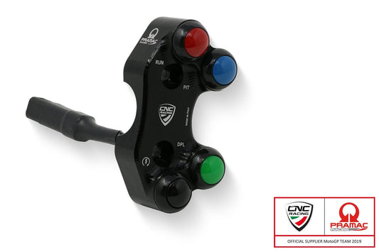 SWD17PR - CNC RACING Ducati Panigale V4R (19/21) Right Handlebar Switch (for Brembo billet CNC and forged; Pramac edition) – Accessories in the Factory Racing Motorcycle Aftermarket Accessories and Parts Online Shop
