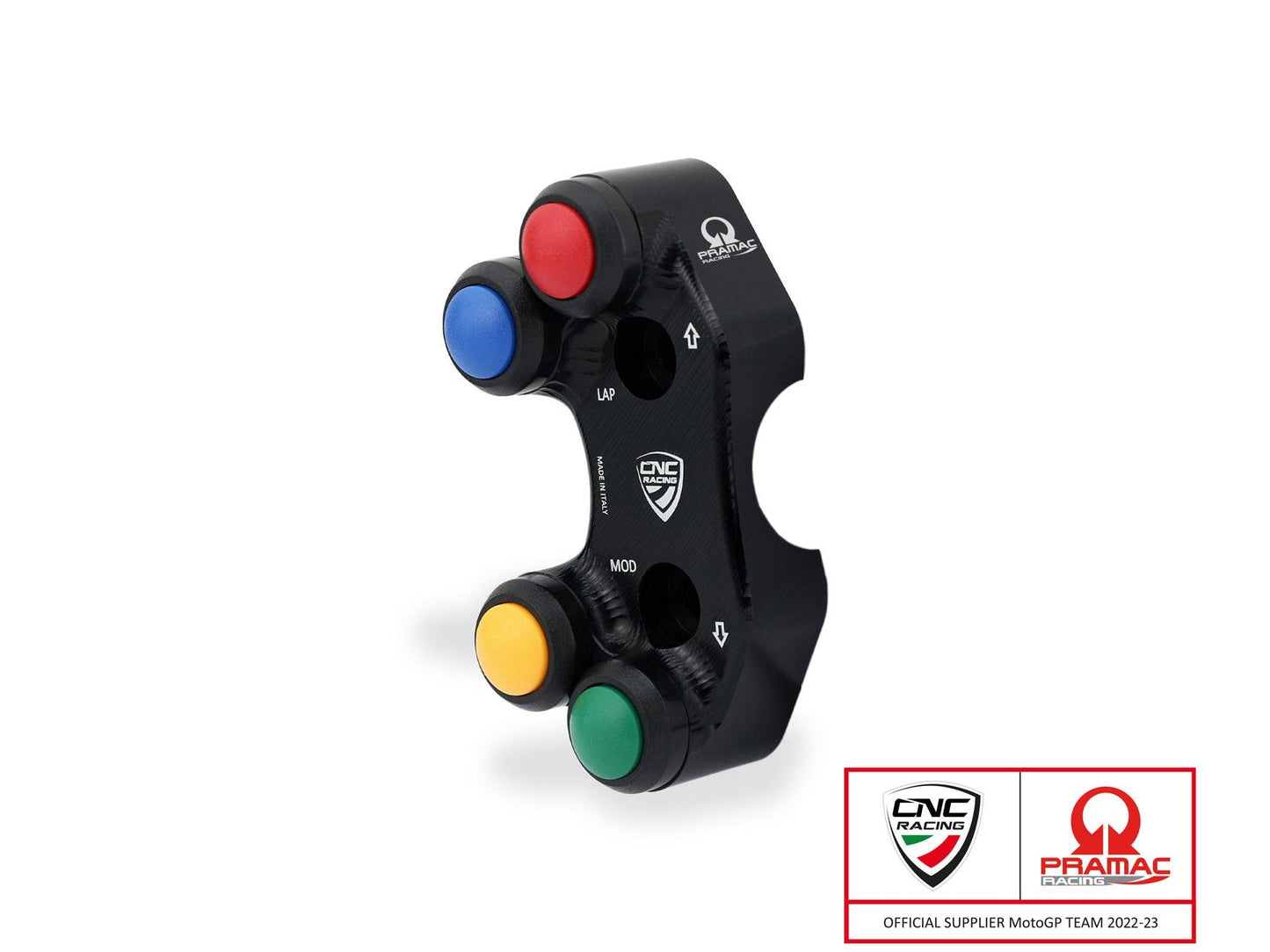 SWD22PR - CNC RACING Ducati Panigale V2 (20/24) Left Handlebar Switch (racing; Pramac edition) – Accessories in the Factory Racing Motorcycle Aftermarket Accessories and Parts Online Shop