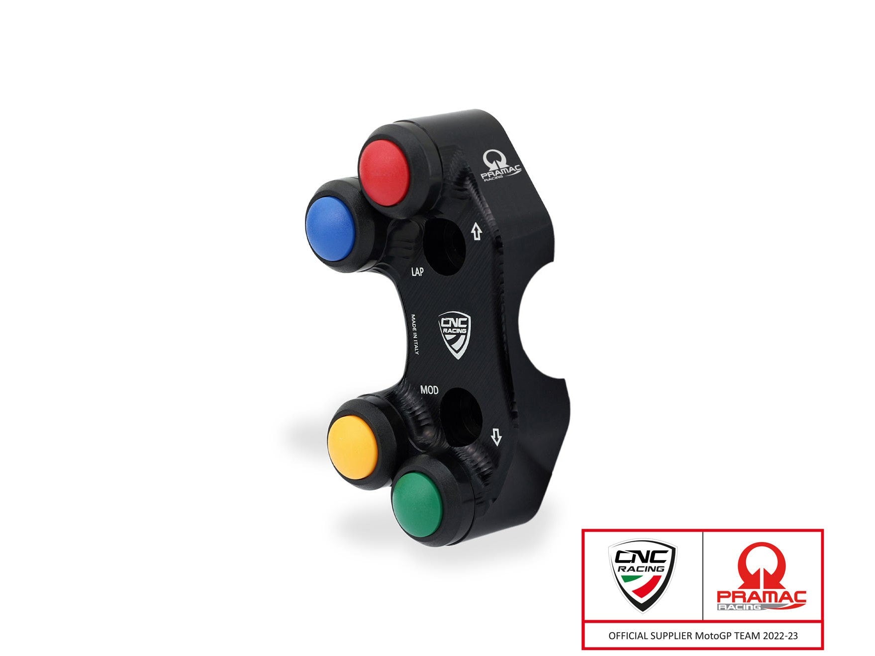 SWD22PR - CNC RACING Ducati Panigale V2 (20/24) Left Handlebar Switch (racing; Pramac edition) – Accessories in the Factory Racing Motorcycle Aftermarket Accessories and Parts Online Shop