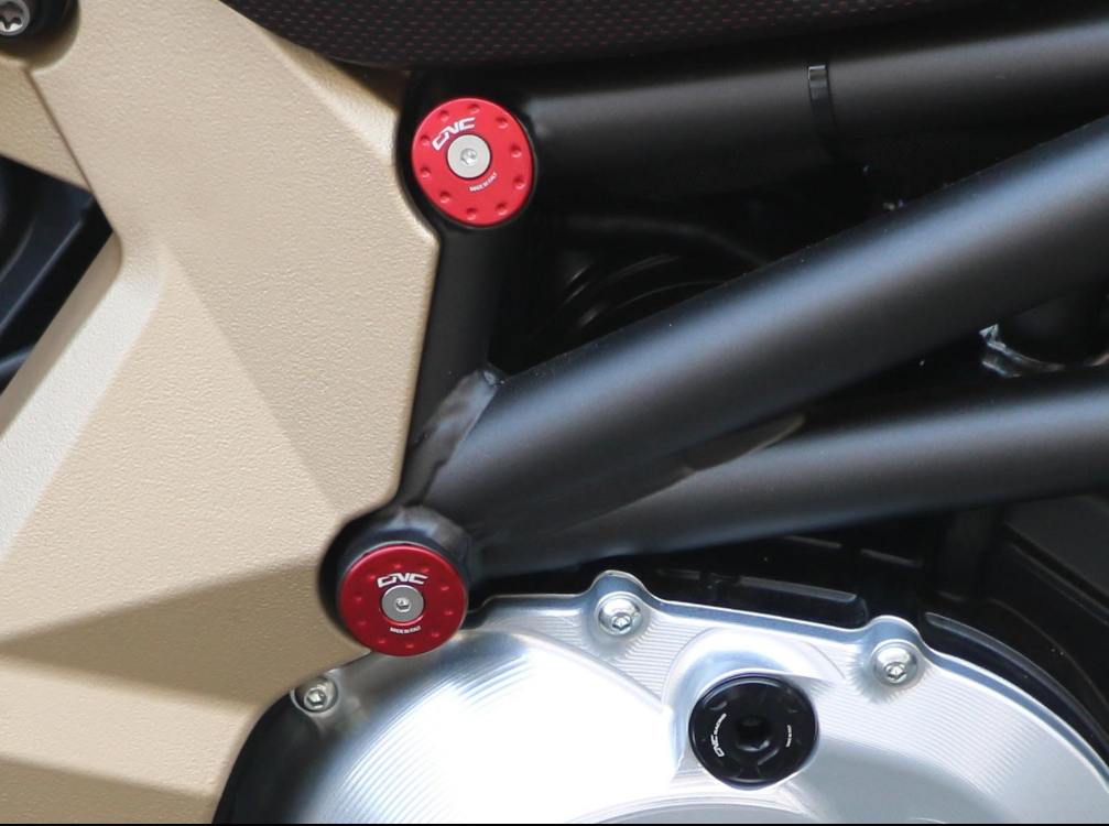 TT358 - CNC RACING MV Agusta Brutale 1000 RR Front Frame Plugs – Accessories in the Factory Racing Motorcycle Aftermarket Accessories and Parts Online Shop