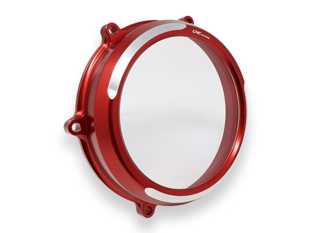 CA210S - CNC RACING Ducati Streetfighter V4 Clear Clutch Cover (bi-color) + Conversion Kit