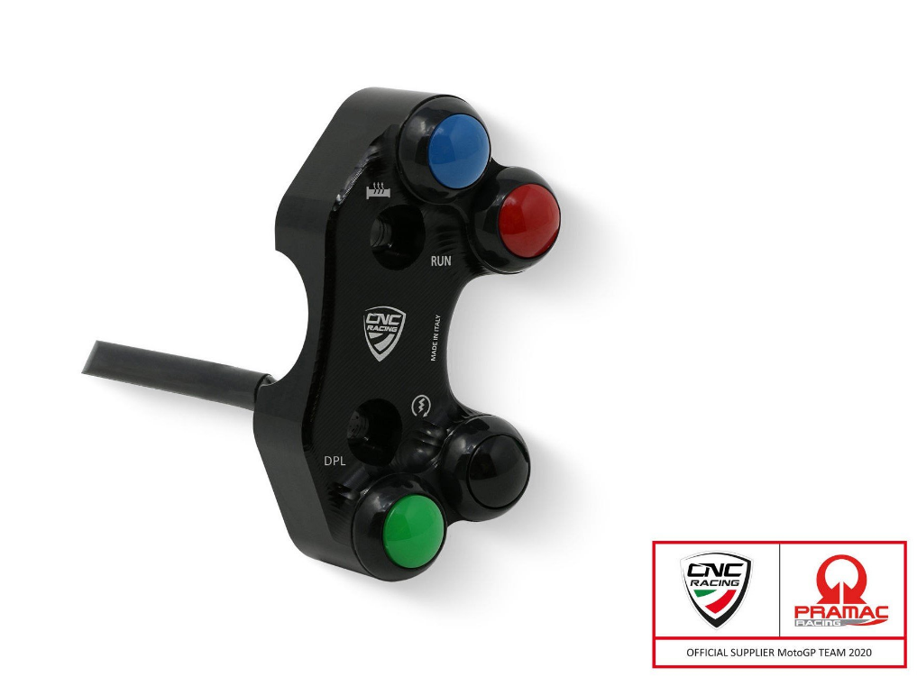 SWD21PR - CNC RACING Ducati Streetfighter V4 (20/24) Right Handlebar Switch (for OEM and RCS Brembo; Pramac edition) – Accessories in the Factory Racing Motorcycle Aftermarket Accessories and Parts Online Shop