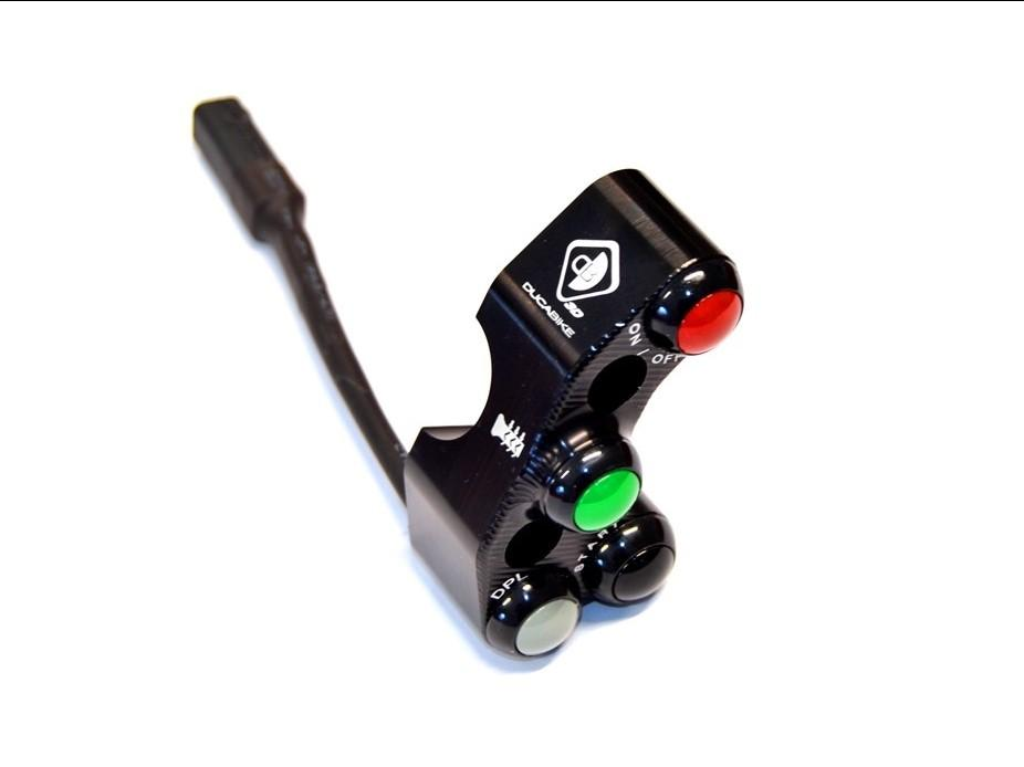 CPPI16 - DUCABIKE Ducati Streetfighter V4 Brake Pump Bracket with Integrated Buttons (Brembo Radial/RCS)