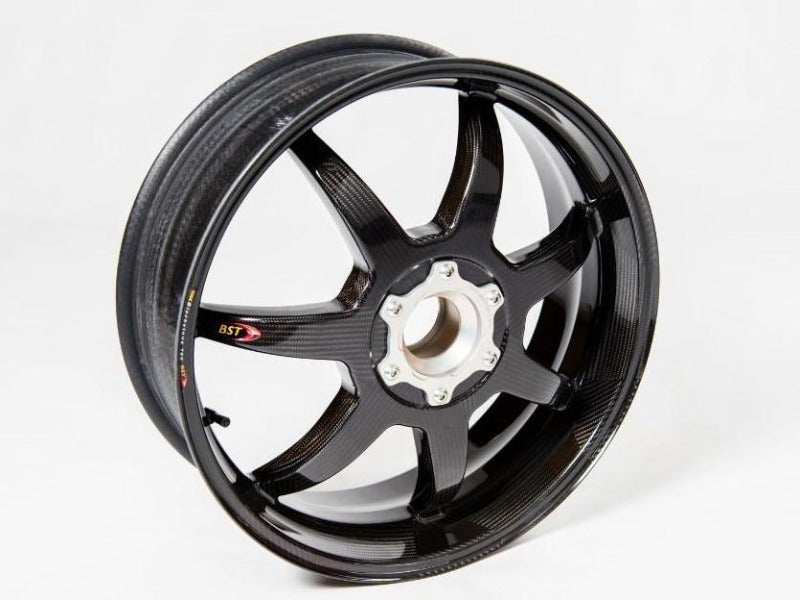 BST KTM 1290 Super Duke R / GT Carbon Wheels "Mamba TEK" (front & offset rear, 7 straight spokes, silver hubs)