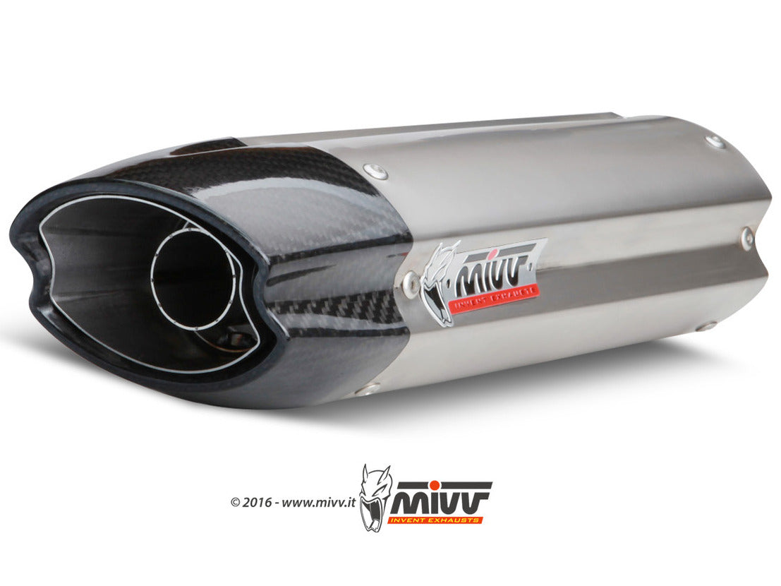 MIVV UK.019 KAWASAKI ZX-6 R ( 2007 - 08 ) Slip-on Underseat Exhaust "Suono" (stainless steel; approved) – Accessories in the 2WheelsHero Motorcycle Aftermarket Accessories and Parts Online Shop