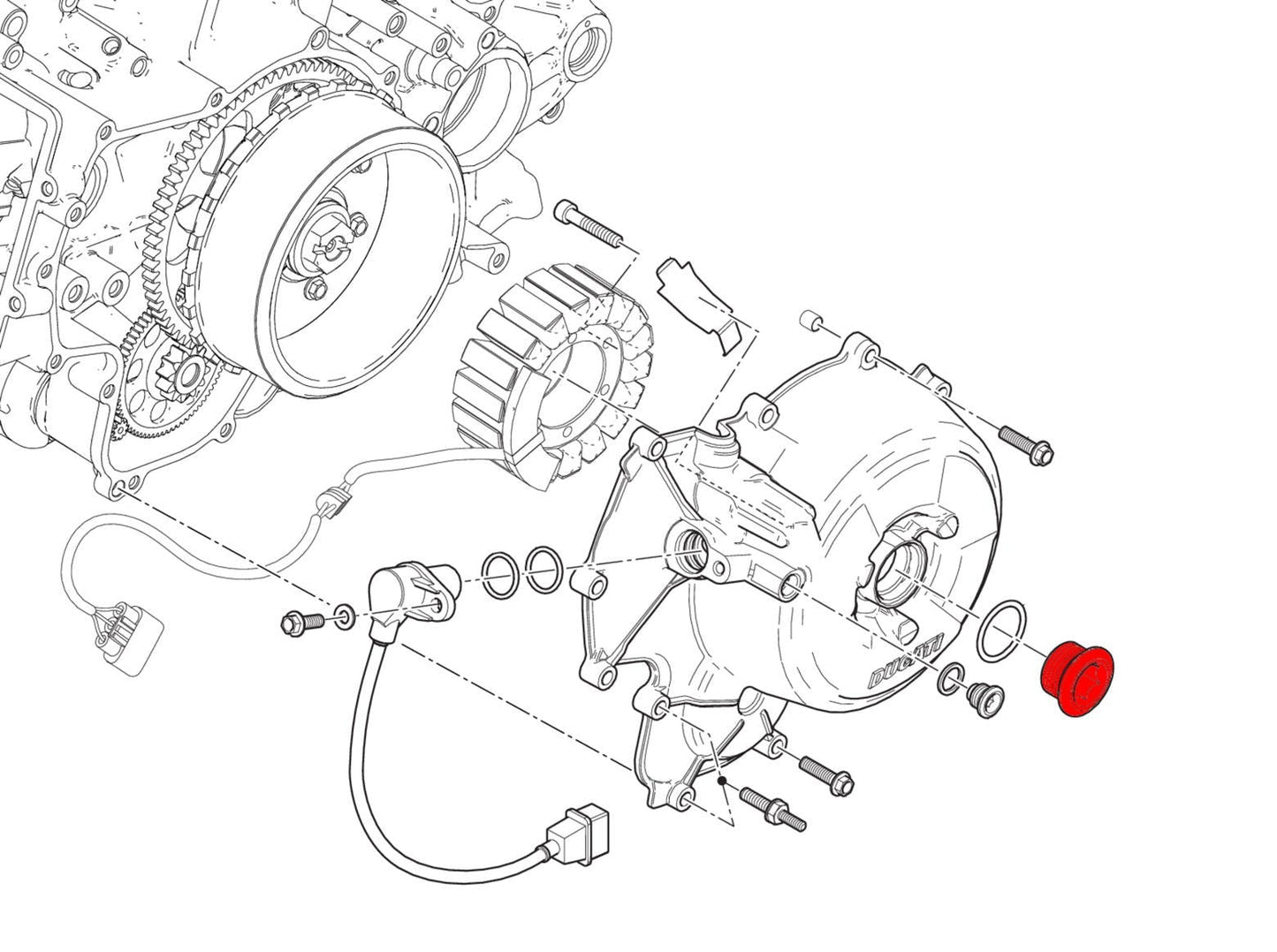 TA170 - CNC RACING Ducati Panigale / Streetfighter V2 Generator Cover Plug – Accessories in the Factory Racing Motorcycle Aftermarket Accessories and Parts Online Shop