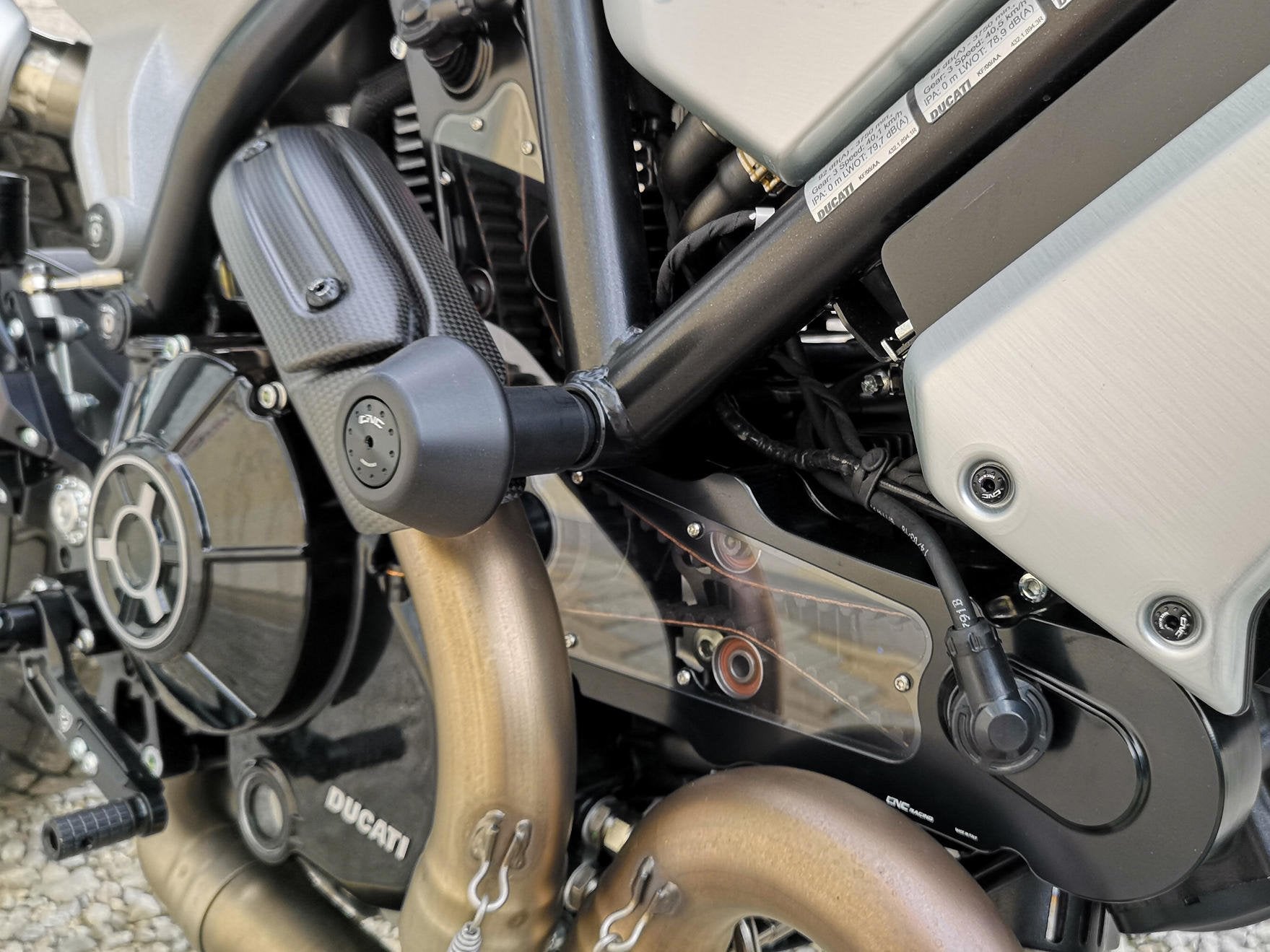 TC214 - CNC RACING Ducati Scrambler 1100 / Monster 797 Frame Crash Protection Sliders – Accessories in the Factory Racing Motorcycle Aftermarket Accessories and Parts Online Shop