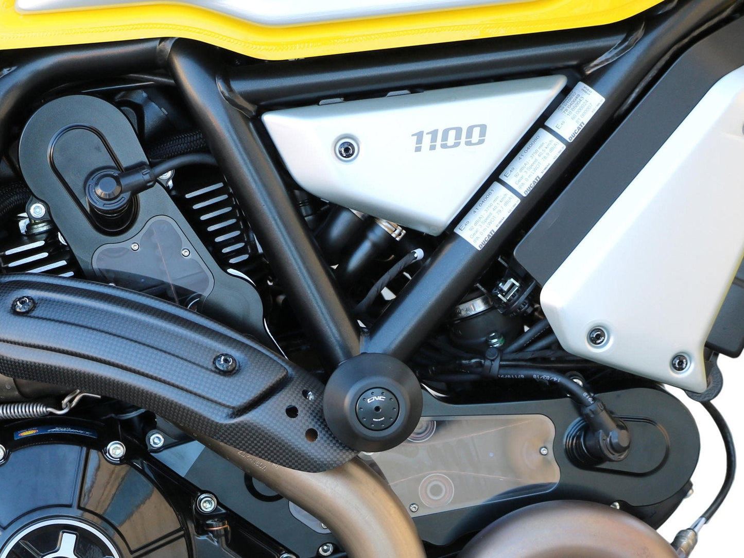 TC214 - CNC RACING Ducati Scrambler 1100 / Monster 797 Frame Crash Protection Sliders – Accessories in the Factory Racing Motorcycle Aftermarket Accessories and Parts Online Shop