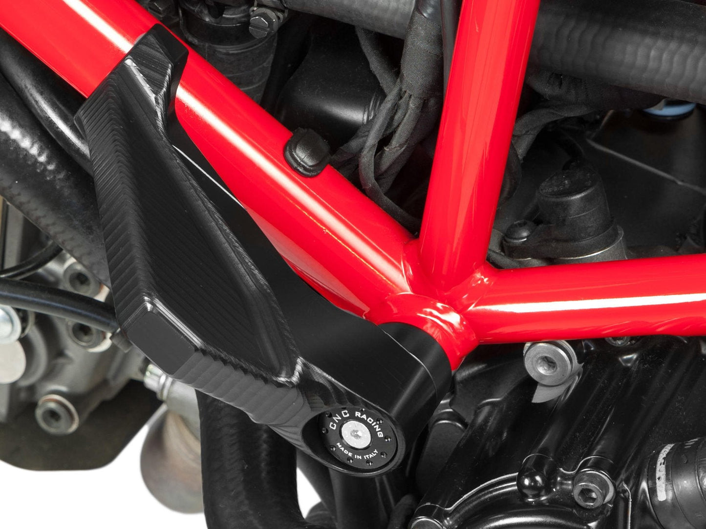 TC313 - CNC RACING Ducati Hypermotard 1100 Engine & Fairing Guard "Accomac" – Accessories in the Factory Racing Motorcycle Aftermarket Accessories and Parts Online Shop