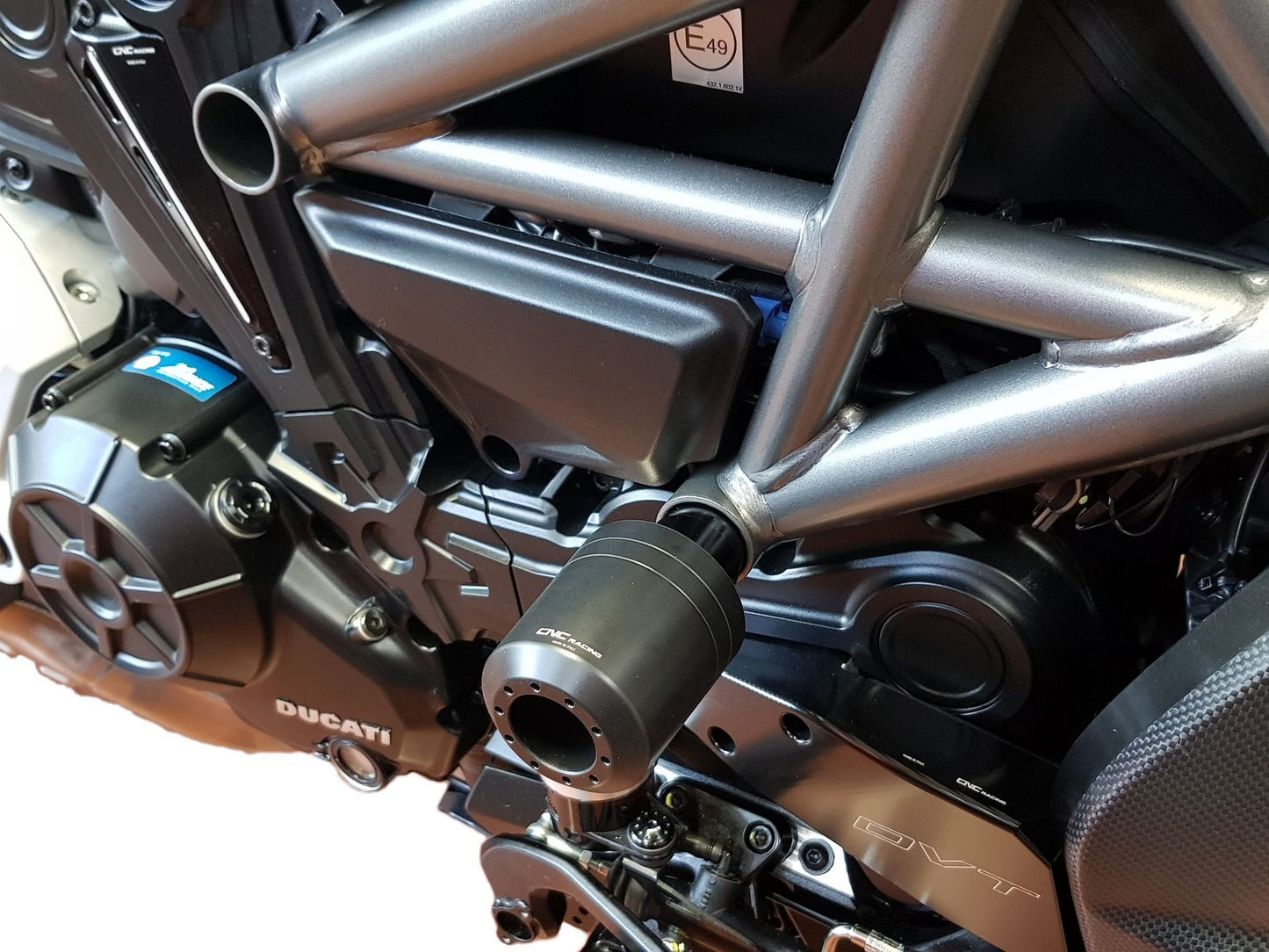 TC315 - CNC RACING Ducati XDiavel Frame Crash Protectors – Accessories in the Factory Racing Motorcycle Aftermarket Accessories and Parts Online Shop