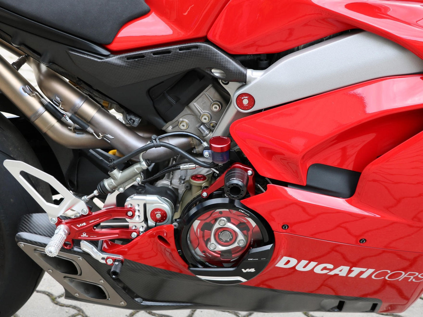 TC319 - CNC RACING Ducati Panigale V4 (18/21) Frame Crash Protectors – Accessories in the Factory Racing Motorcycle Aftermarket Accessories and Parts Online Shop