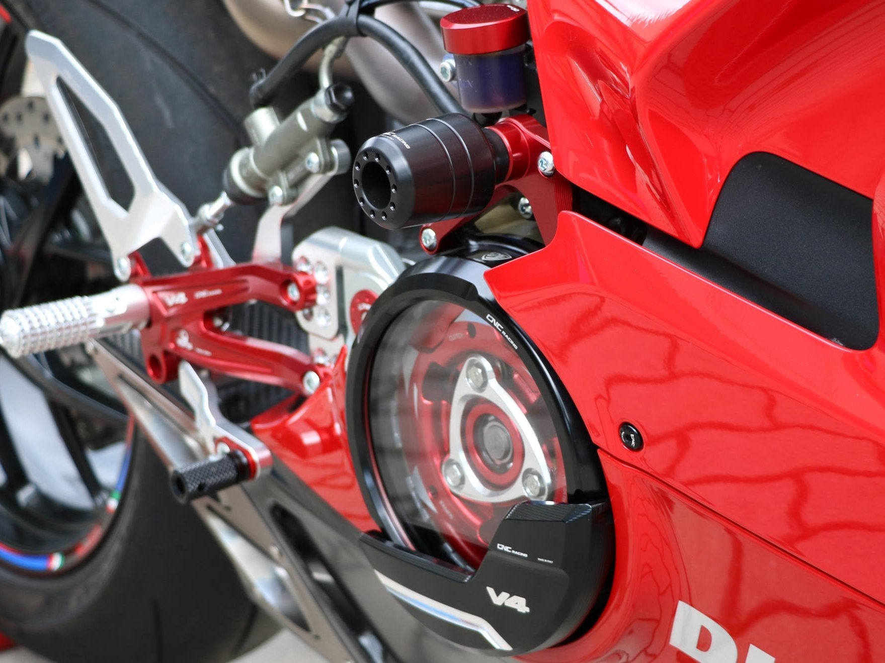 TC319 - CNC RACING Ducati Panigale V4 (18/21) Frame Crash Protectors – Accessories in the Factory Racing Motorcycle Aftermarket Accessories and Parts Online Shop