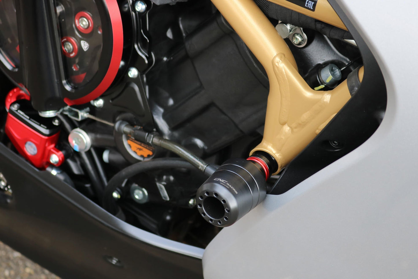 TC323 - CNC RACING MV Agusta Superveloce 800 (2020+) Frame Crash Protection Sliders – Accessories in the Factory Racing Motorcycle Aftermarket Accessories and Parts Online Shop