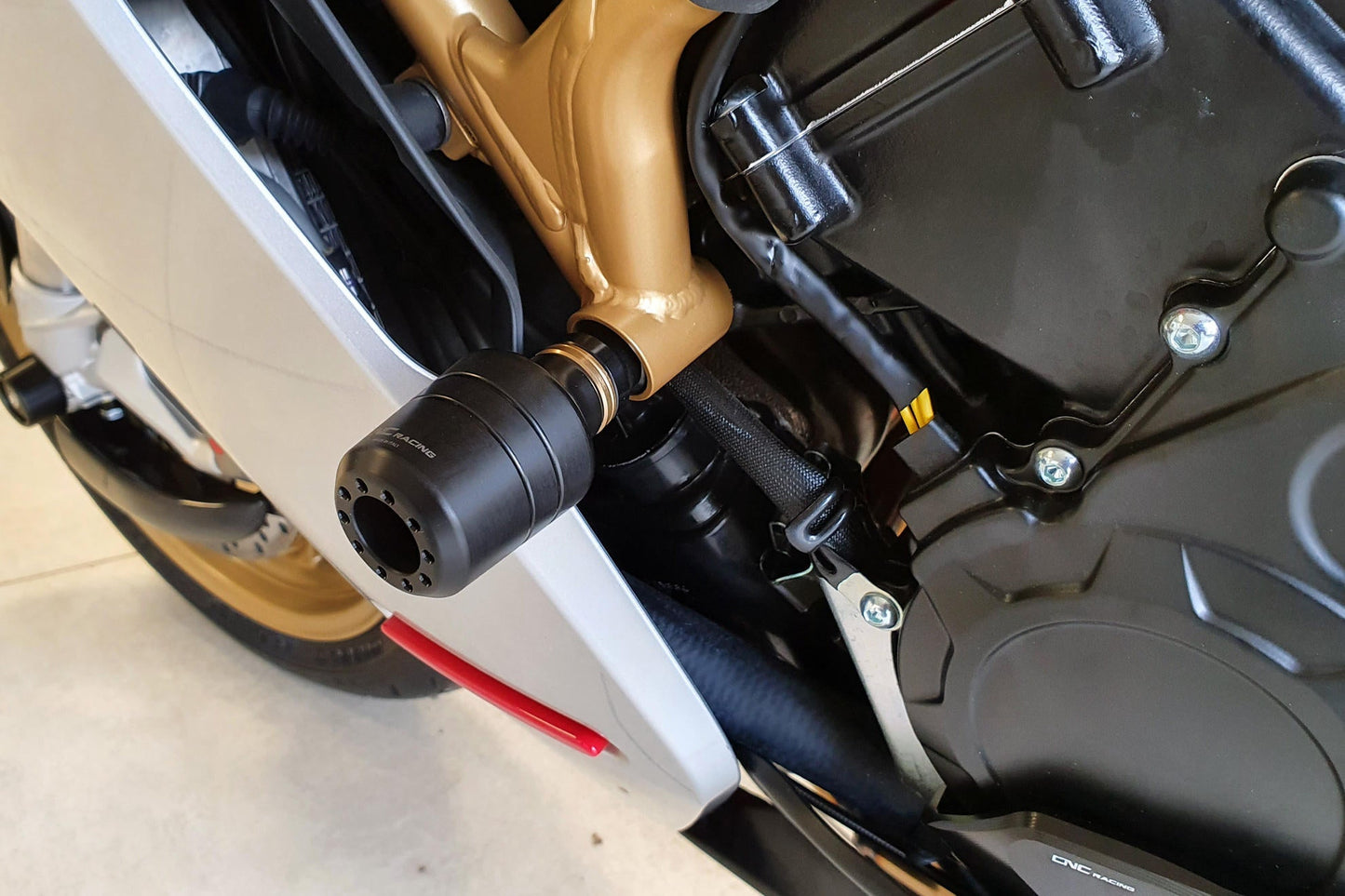 TC323 - CNC RACING MV Agusta Superveloce 800 (2020+) Frame Crash Protection Sliders – Accessories in the Factory Racing Motorcycle Aftermarket Accessories and Parts Online Shop